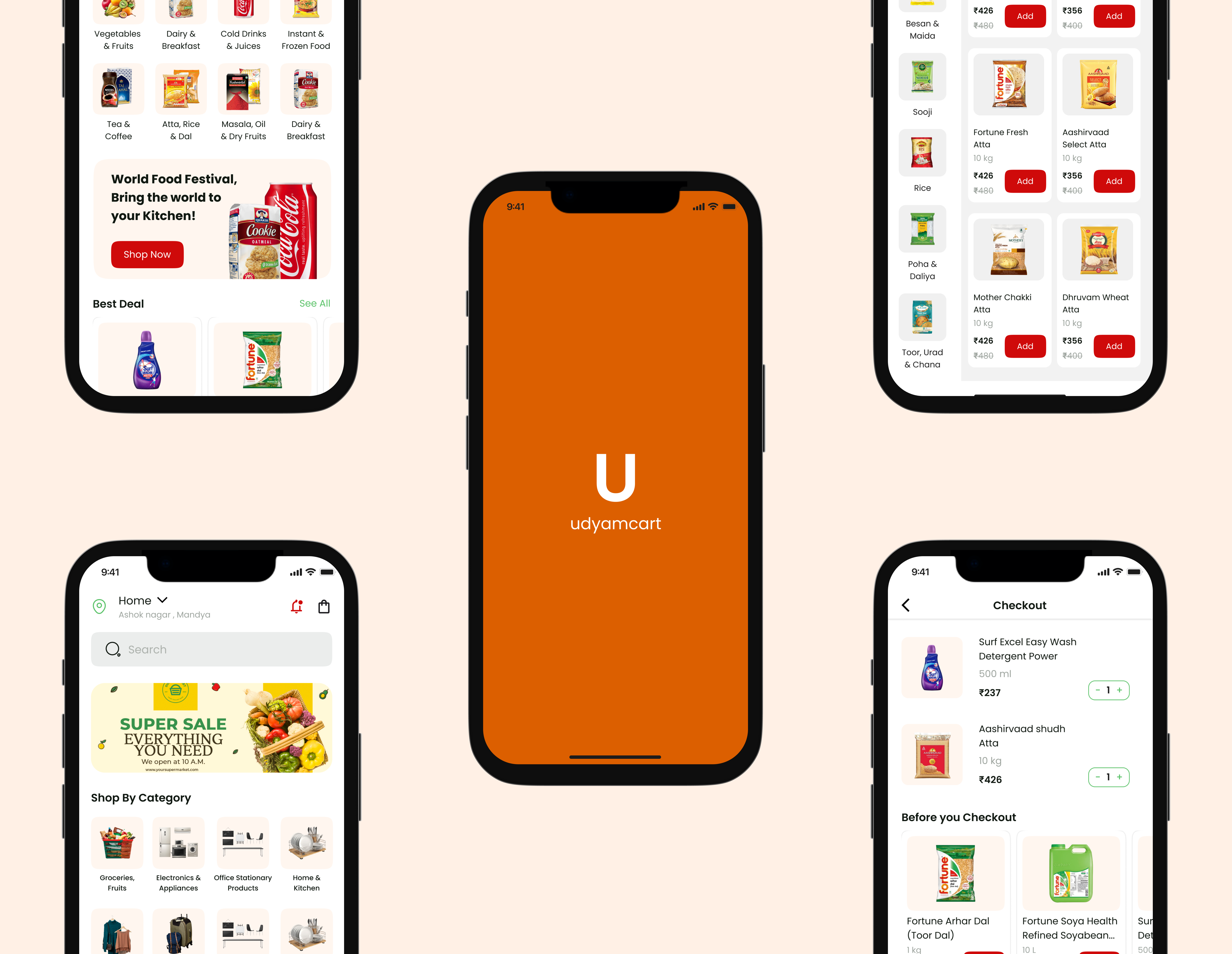 mobile application for Udyamcart